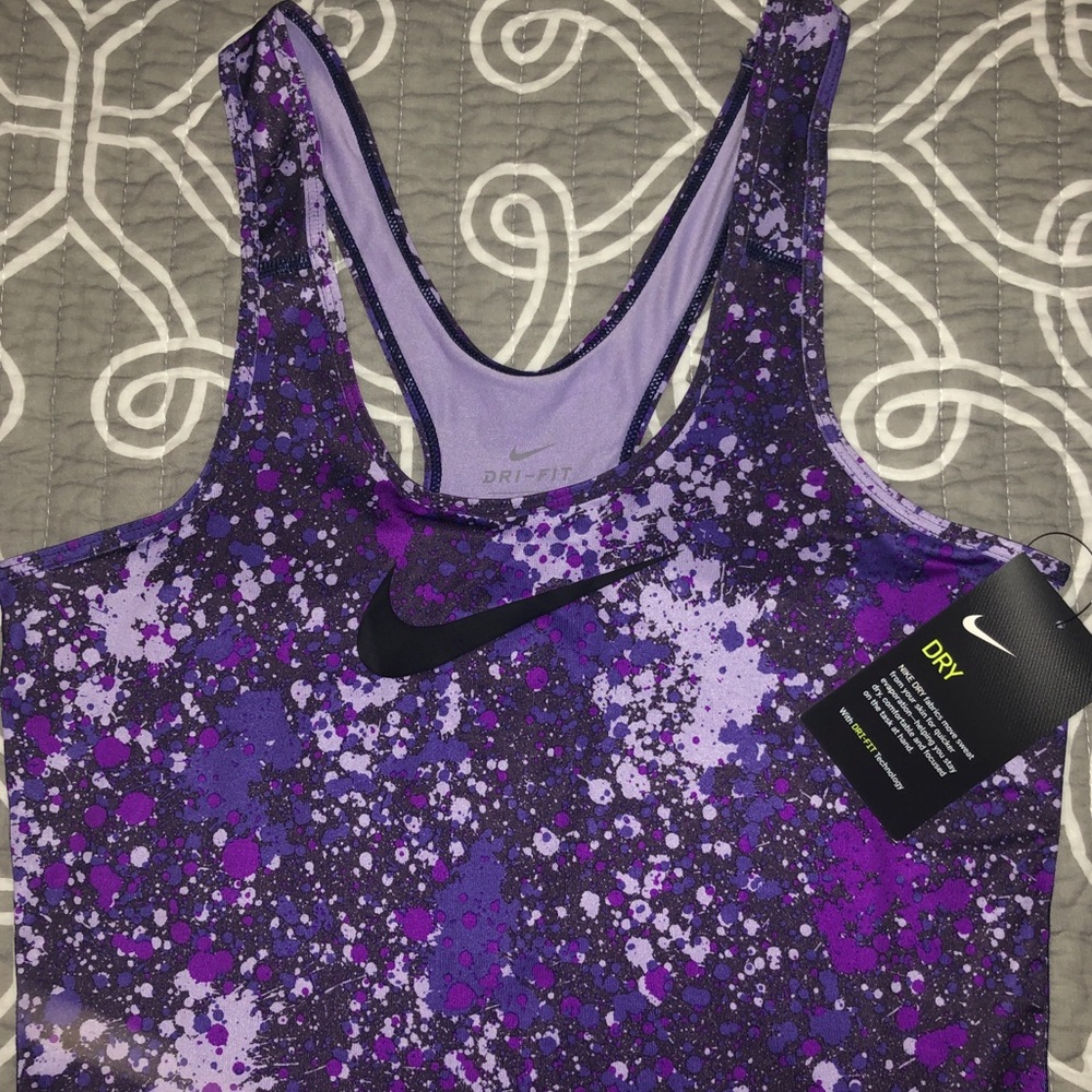 NWT Nike splatter print tank top
